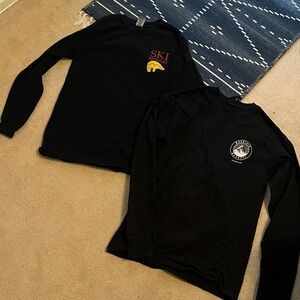 Black Long Sleeve Shirts with Logos